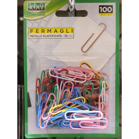 FERMAGLI COLORATI 100PZ  P1